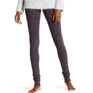 Free People Sweater Rib Knit Leggings Purple L